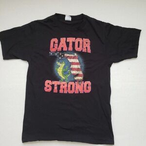Florida Gator Strong T Shirt Mens Small Black Port & Company Graphic Tee USA